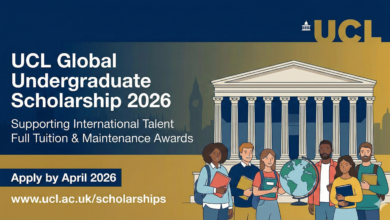 UCL global undergraduate scholarship in 2026