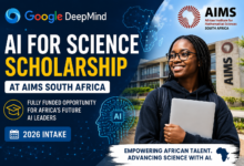 Google DeepMind AI for Science Scholarship at AIMS South Africa 2026: Fully Funded Opportunity for Africa’s Future AI Leaders